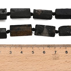 Natural Black Tourmaline Beads Strands&nbsp;G-F716-01-B02