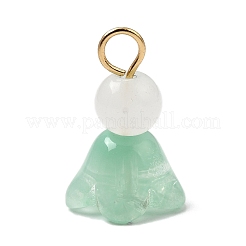 Spray Painted Transparent Glass Pendants&nbsp;PALLOY-JF04102
