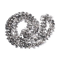Electroplate Transparent Glass Beads Strands&nbsp;EGLA-N017-06-A06