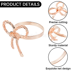 Bowknot Iron Napkin Rings&nbsp;DIY-WH20007-680RG