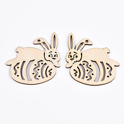 Undyed Natural Wooden Big Pendants&nbsp;WOOD-S058-018