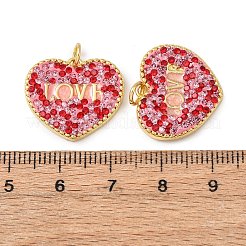 Brass Rhinestone Pendants&nbsp;KK-C143-39G-02