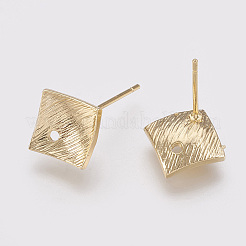 Brass Stud Earring Findings&nbsp;KK-R058-186G
