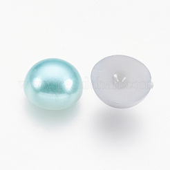 ABS Plastic Imitation Pearl Cabochons&nbsp;SACR-S738-10mm-M