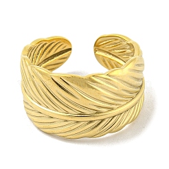 304 Stainless Steel Open Cuff Ring&nbsp;RJEW-C067-15G