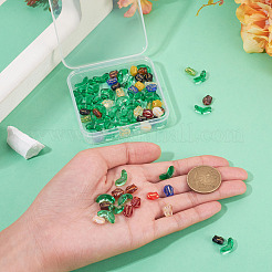 100Pcs 2 Styles Transparent Glass Beads&nbsp;GLAA-TA0003-93