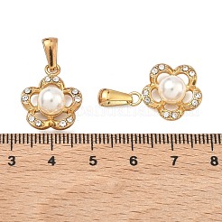 304 Stainless Steel Micro Pave Rhinestone Pendants&nbsp;STAS-C172-03G