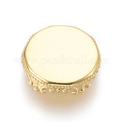 Brass Lace Edge Bezel Cups&nbsp;KK-F762-05G