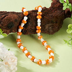 1Strand Handmade Lampwork Beads Strands&nbsp;LAMP-TA0001-84E