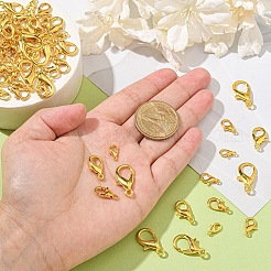 100Pcs 5 Styles Zinc Alloy Lobster Claw Clasps&nbsp;FIND-YW0006-16