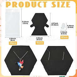 40Pcs Paper Jewelry Display Cards&nbsp;CDIS-FS0001-32A