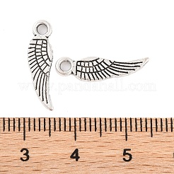 Tibetan Style Alloy Wing Charms&nbsp;TIBEP-3344-AS-NR