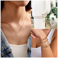 12Pcs 6 Styles Brass Micro Pave Cubic Zirconia Pendants&nbsp;KK-TA0002-35