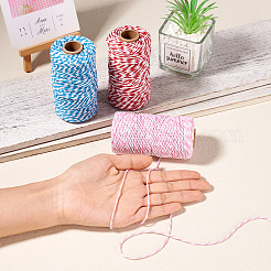 3 Rolls 3 Colors Two Tone Cotton String Threads&nbsp;OCOR-TA0002-24