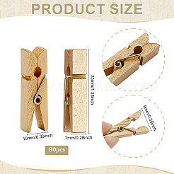 80Pcs Wood Spirit Clips&nbsp;AJEW-ME0001-55