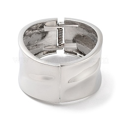 Alloy Wide Hinged Bangles&nbsp;BJEW-C058-01P