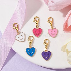 Mother's Day Alloy Enamel Pendant Decorations&nbsp;HJEW-JM01508-02