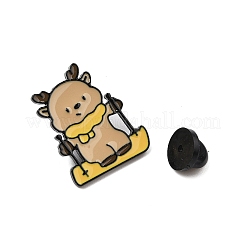 Christmas Theme Zinc Alloy Enamel Pin Brooch for Backpack Clothes&nbsp;JEWE-R003-01EB-01