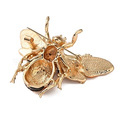 Bee with Flower Enamel Pins&nbsp;RB-CBAC813-01G-01