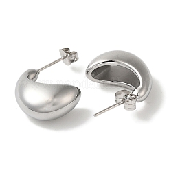 304 Stainless Steel Teardrop Stud Earrings for Wome&nbsp;EJEW-S237-01E