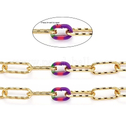 Handmade Brass Paperclip Chains&nbsp;CHC-H102-15G-A