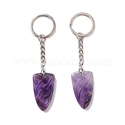 Natural Gemstone Sailor's Knot Pendant Keychain&nbsp;KEYC-E038-03P