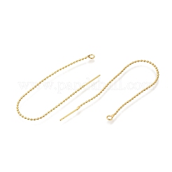 Rack Plating Brass Ear Wire&nbsp;KK-C081-08G