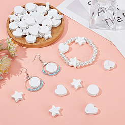 150Pcs 3 Styles Wood Beads&nbsp;WOOD-OC0003-72