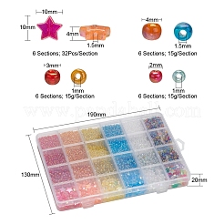 24 Style Round Glass Seed Beads&nbsp;SEED-YW0001-65