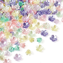 550Pcs 11 Colors Spray Paint ABS Plastic Imitation Pearl Beads&nbsp;MACR-PJ0001-06
