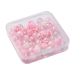 50Pcs 5 Style Acrylic Beads&nbsp;MACR-FS0001-50