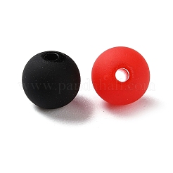 Rubberized Style Imitated Silicone Acrylic Beads&nbsp;X1-MACR-D029-01H