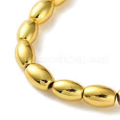 Electroplated Synthetic Non-Magnetic Hematite Beads Strands&nbsp;G-Q1009-E01-8x12mm