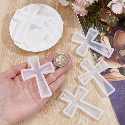 6Pcs DIY Cross Pendant Silicone Molds&nbsp;SIL-HY0001-33
