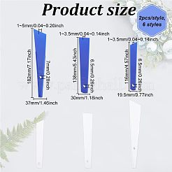 12Pcs 6 Style Plastic Scraper Tools&nbsp;AJEW-OC0003-72