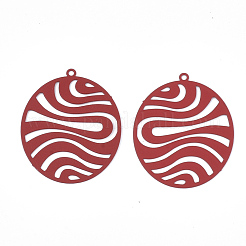 430 Stainless Steel Filigree Pendants&nbsp;X-STAS-T042-09C