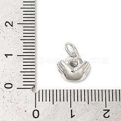 Rack Plating Brass Clear Cubic Zirconia Charms&nbsp;KK-Z056-09P