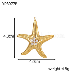 304 Stainless Steel Pendants&nbsp;STAS-OY009-12G