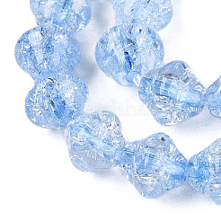 Transparent Crackle Glass Beads Strands&nbsp;GLAA-Q115-04A-04