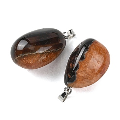 Natural Dyed & Heated Agate Tumbled Stone Pendants&nbsp;GG-K002-07A