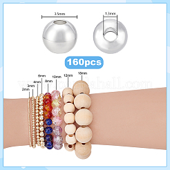 160Pcs Brass Spacer Beads&nbsp;KK-PH0014-56