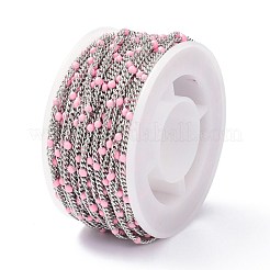 304 Stainless Steel Enamel Curb Chains&nbsp;CHS-P013-01P-08