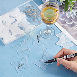 DIY Blank Wine Glass Charm Making Kit&nbsp;DIY-FG0004-59C
