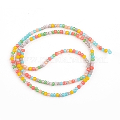 Faceted Glass Beads Strands&nbsp;X-GLAA-G074-A01