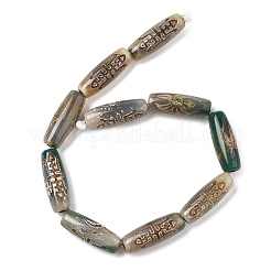 Tibetan Style dZi Beads&nbsp;TDZI-E004-34
