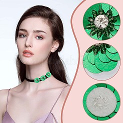 20Pcs 10 Colors Flower Shape PVC Sequin/Paillette Beading Appliques&nbsp;DIY-GF0007-07