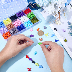 300Pcs 15 Colors Opaque Acrylic Beads&nbsp;SACR-SC0001-57
