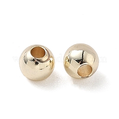 Rack Plating Brass Round Beads&nbsp;KK-A235-01G-01