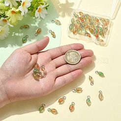 50Pcs Glass Pendants&nbsp;PALLOY-YW00217