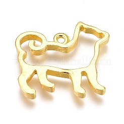 Alloy Open Back Bezel Pendants&nbsp;PALLOY-P182-16G